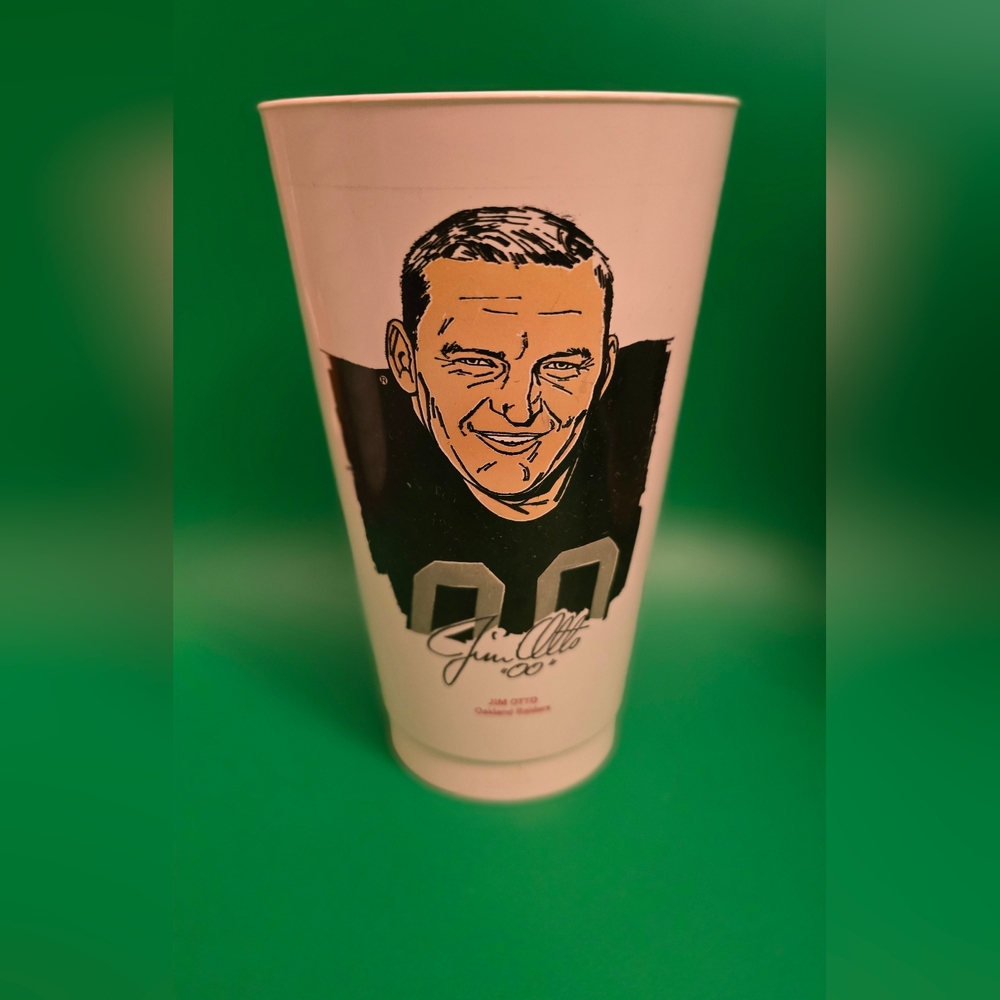 Oakland Raiders Jim Otto, 7-Eleven Plastic Slurper Cup